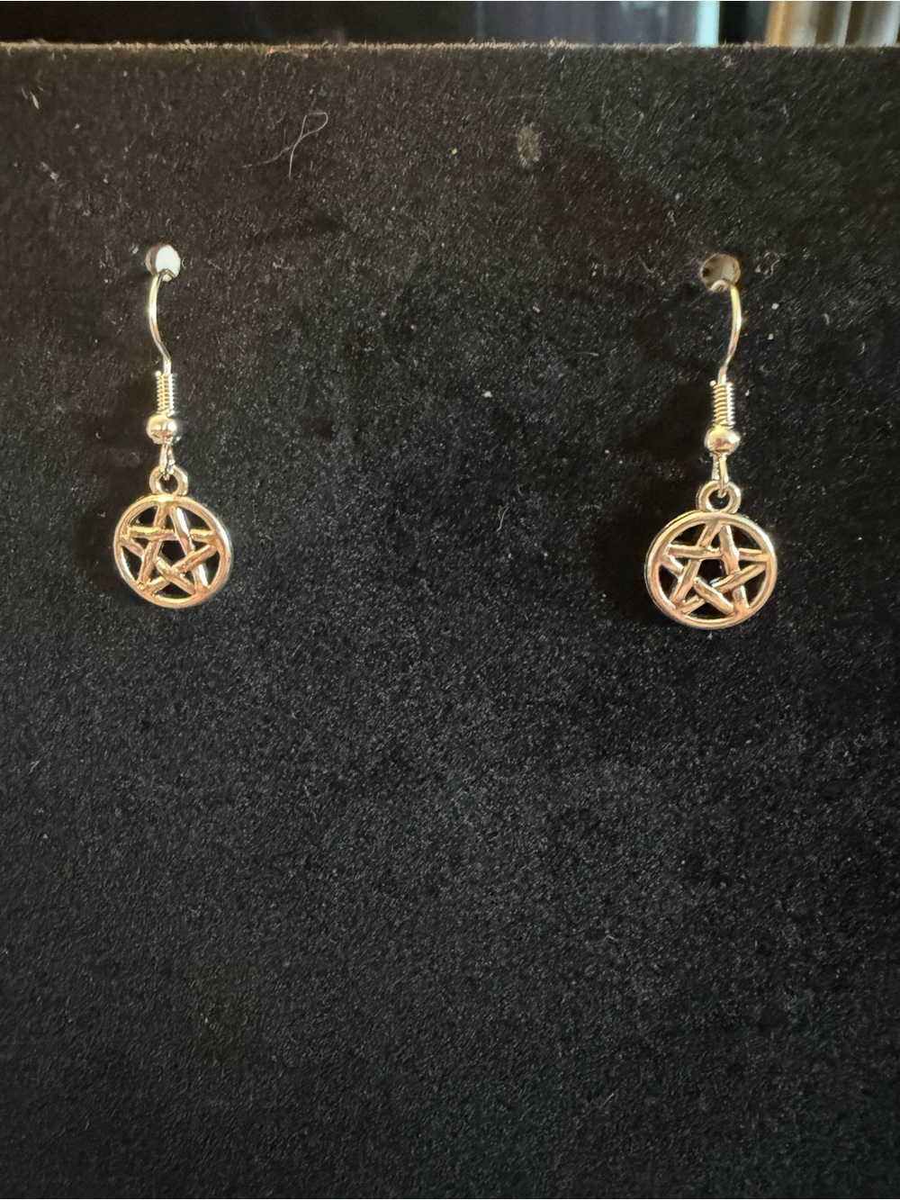 🎇Multi🎇Silver Pentagram Drop Earrings (3/$15)